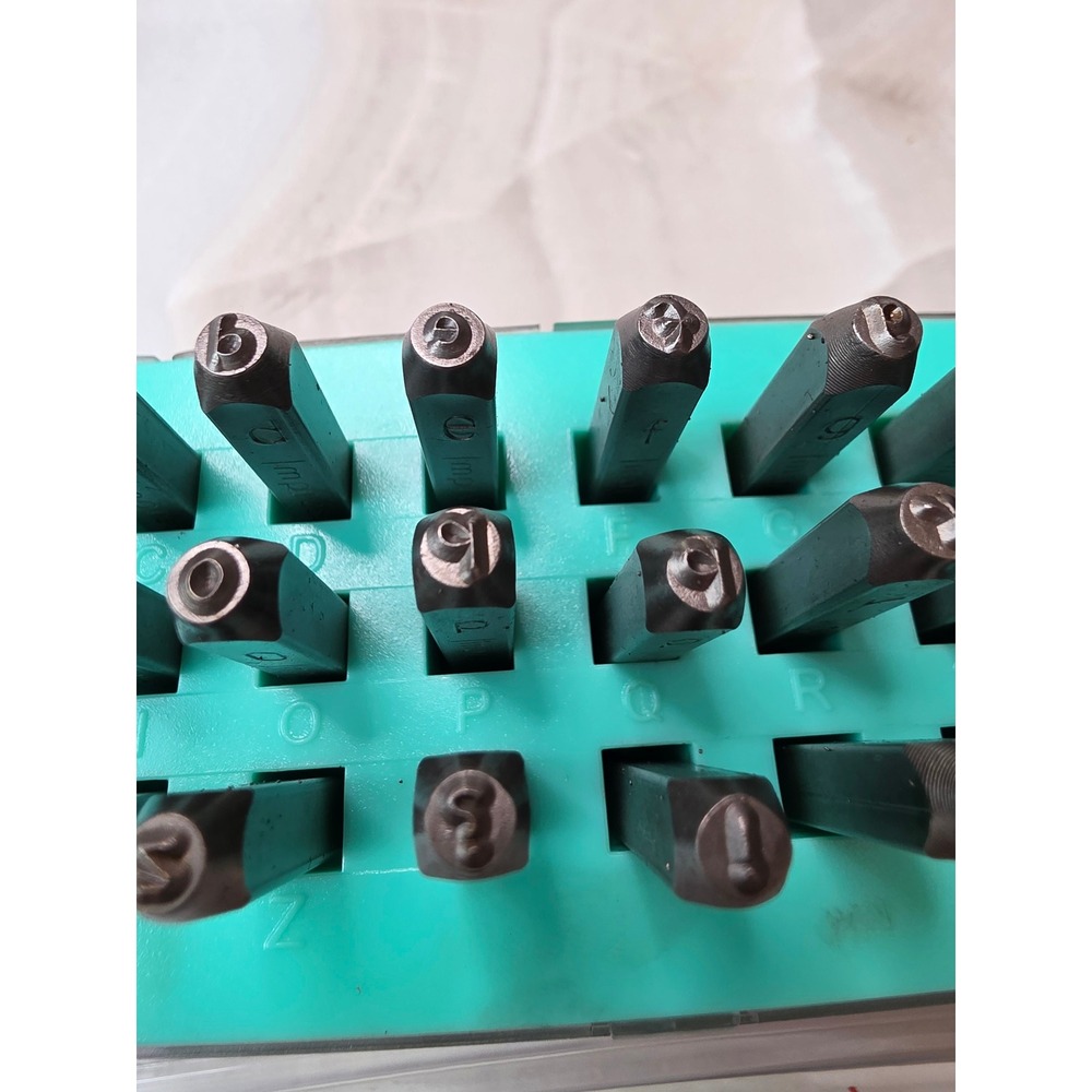 ImpressArt Juniper 3mm Lowercase Metal Stamp Set 33pc Jewelry SC1320AM-3mm-M K2 - Picture 5 of 16